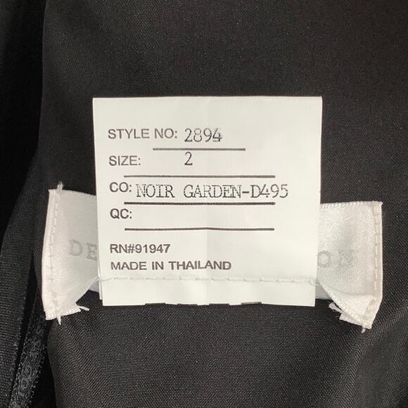 NEW! Dessy Collection Size 2 Floral Maxi Dress w/ Front Slit $273 msrp J3-17 - Picture 6 of 12